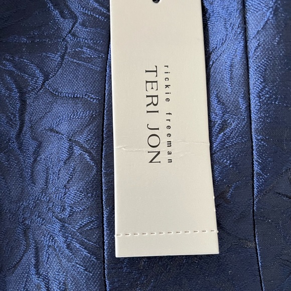 Teri Jon by Rickie Freeman Jacquard Satin Ball Gown - Picture 8 of 9